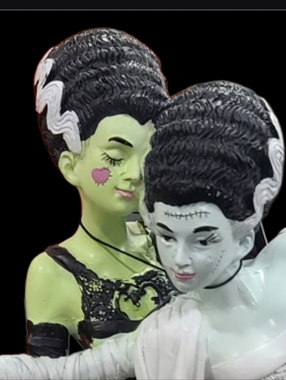 GOULISH Brides Of Frankenstein Dancing Figurine Viral LGBTQ Halloween Decor - Picture 2 of 7